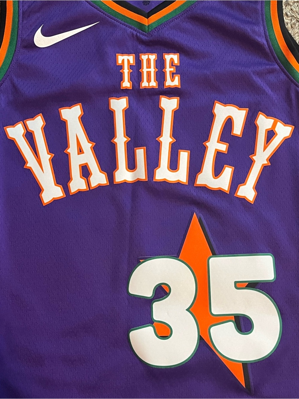 NBA Nike Phoenix Suns City Edition 2024-25 Kevin Durant Jersey Men’s Medium NWT - Picture 4 of 13